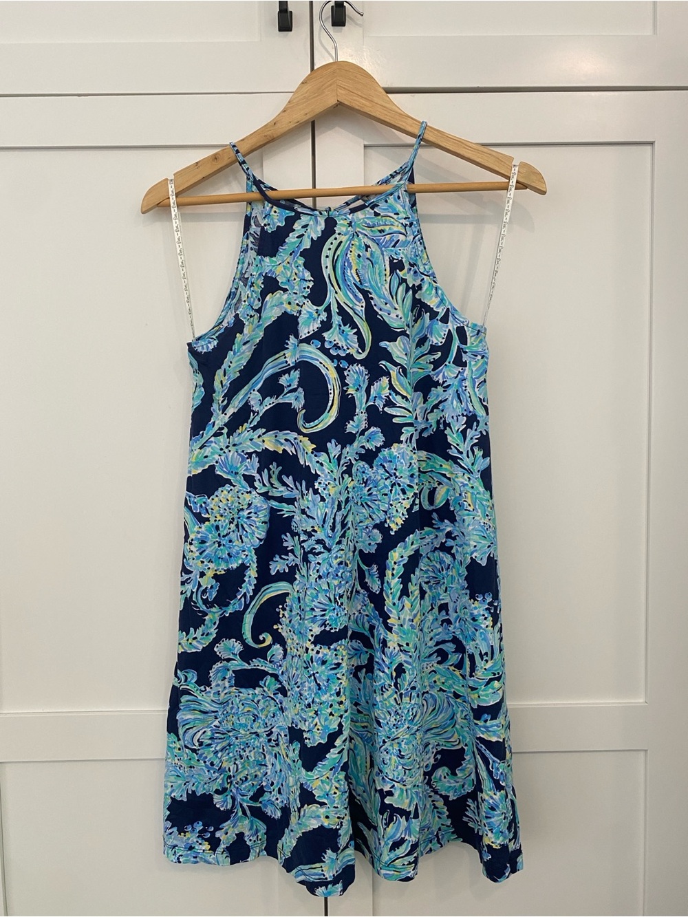 Lilly Pulitzer 100% Pima Cotton Margot Halter Mini Dress Vacation Beach Size XXS